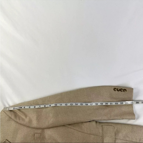 Mens Jos. A. Bank Silk Camel Hair Tan Blazer Sport Coat Jacket Sz 46L Tan - Picture 8 of 10